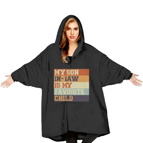 My Son In Law Is My Favorite Child Retro Vintage Blanket Hoodies