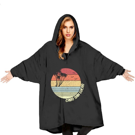 Cabo San Lucas Meco Beach Vacation Blanket Hoodies