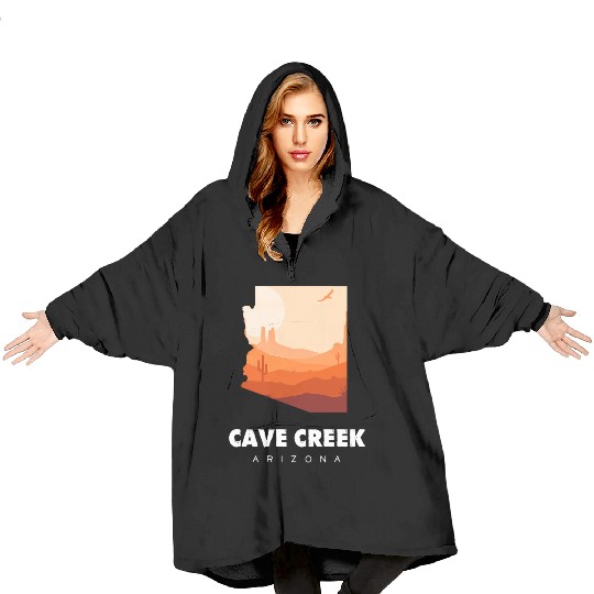 Caving Cave Creek Arizonna For Caveman Hiker Blanket Hoodies