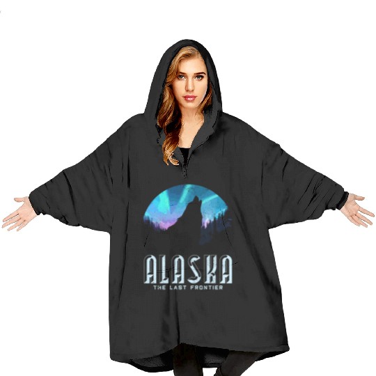 Alaa Wolf The Last Frontier Nature Blanket Hoodies