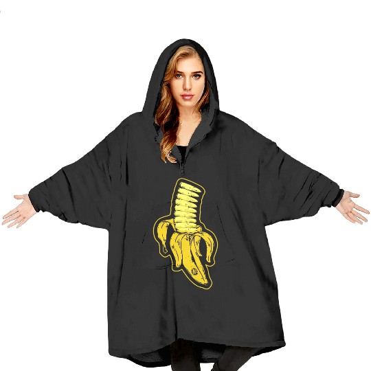 Banana Clip Magazine ©WhiteTigerLLC.Com Blanket Hoodies