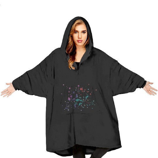 Hangry (Hungry, Angry) Design Blanket Hoodies