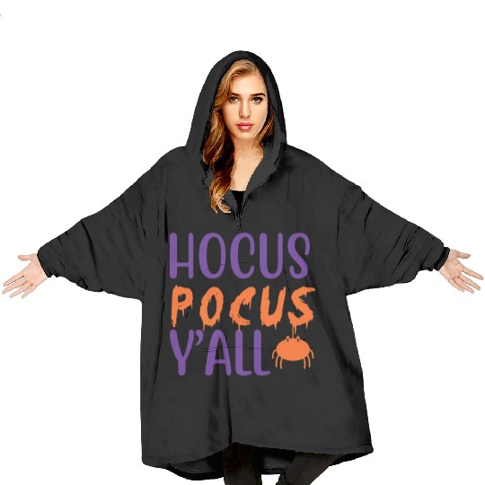 Hocus Pocus Y all Halloween Costumes For Women Blanket Hoodies