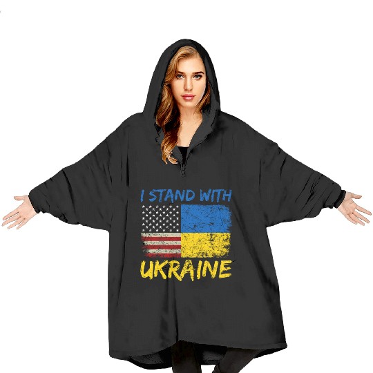 Ukraine Flag Ukrainian Ukraine Pride Blanket Hoodies