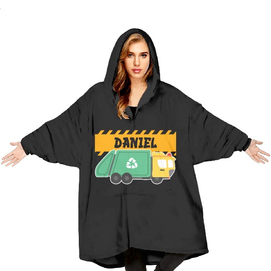 Daniel Trash Truck For Collector Ecologist Garbage Blanket Hoodies