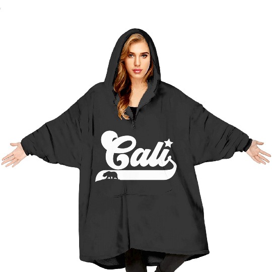 Cali California Bear Usa State Beauty Blanket Hoodies