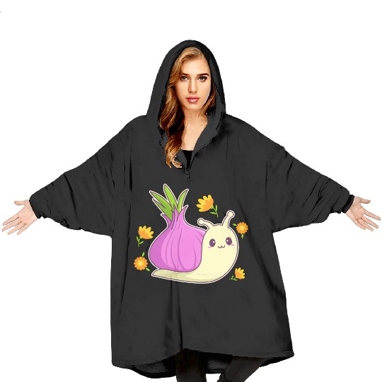 Aesthetic Kawaii Onion Blanket Hoodies