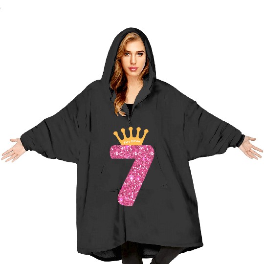 Happy 7Th Party 7 Bday Blanket Hoodies
