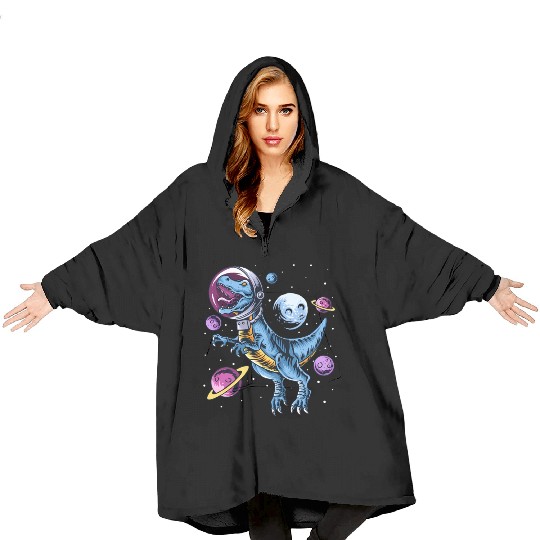 Dinosaur Astronauts Science Fiction Science Blanket Hoodies