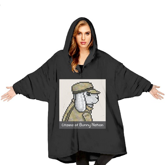 Citizens of Bunny Nation NFT #53 Artwork Blanket Hoodies