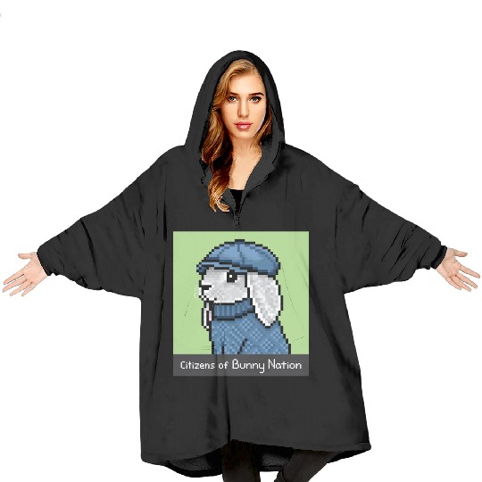Citizens of Bunny Nation NFT #40 Artwork Blanket Hoodies