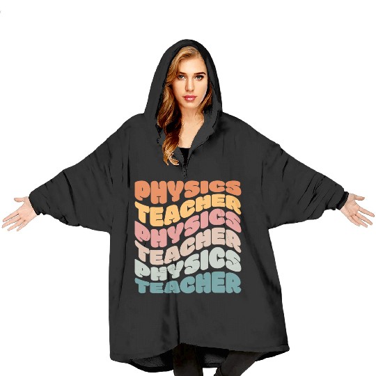 Physics Teacher Vintage Retro Blanket Hoodies