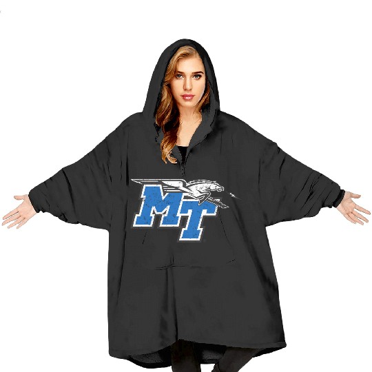 Middle Tennessee State e Raiders Distressed Blanket Hoodies