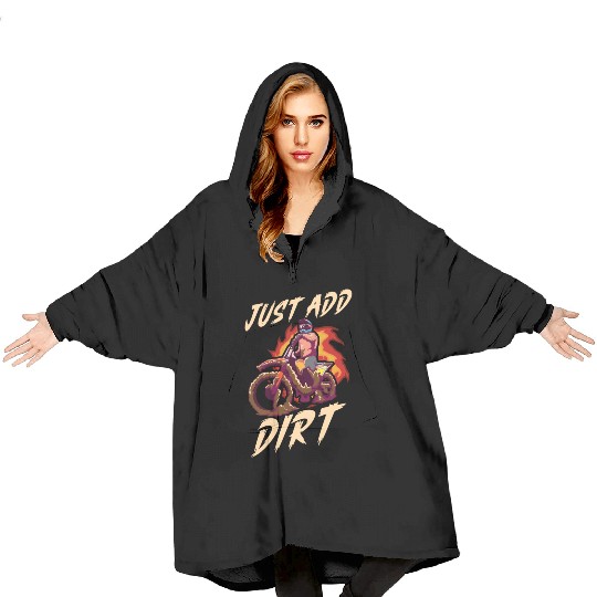 Dirt Bike Dirt Bike Riding Motocross Dirt Biking Blanket Hoodies