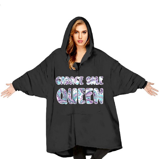 Garage Sale Queen paisley Blanket Hoodies
