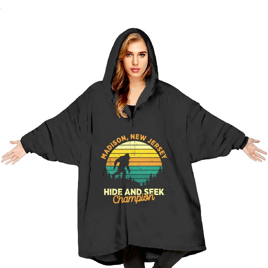 Madison New Jersey Big Foot Blanket Hoodies