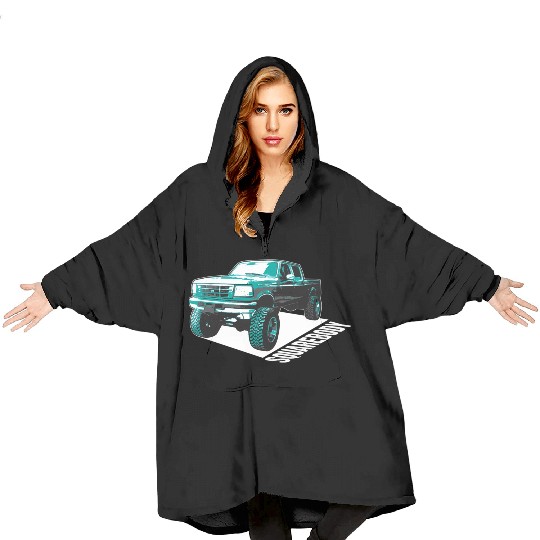 Squarebody Old School Body Car Truck Blanket Hoodies