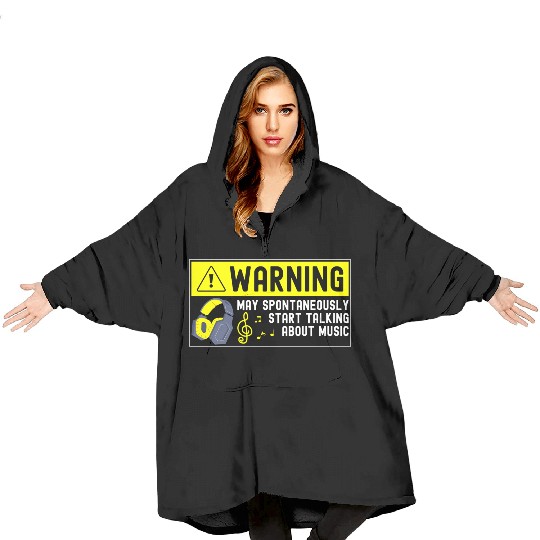 Dj Techno Vinyl Blanket Hoodies
