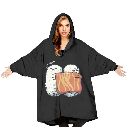 Sleeping Sushi Blanket Hoodies