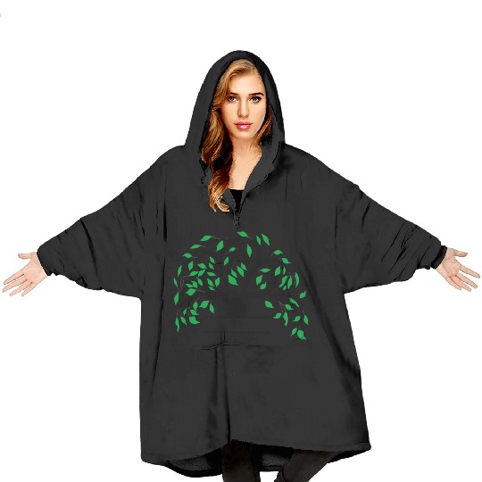 Yggdrasil the tree of life with nameplate Blanket Hoodies