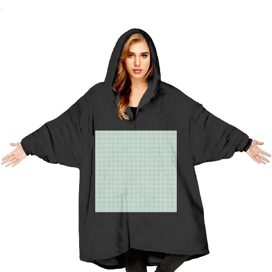 Teal Dots Pattern Blanket Hoodies