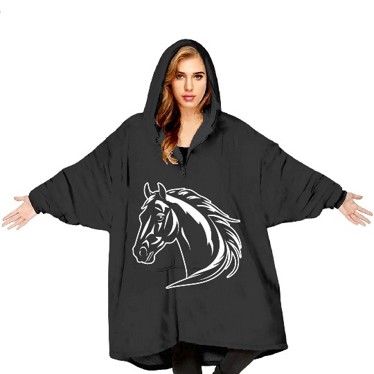 Horse Equine Pony Blanket Hoodies