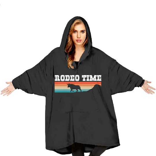 Rodeo Time Cowboy Wild West Horseman Ranch Lasso B Blanket Hoodies