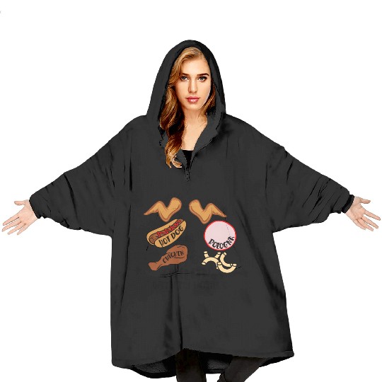 Chicken Wing Chicken Wing Hot Dog Bologna Viral So Blanket Hoodies