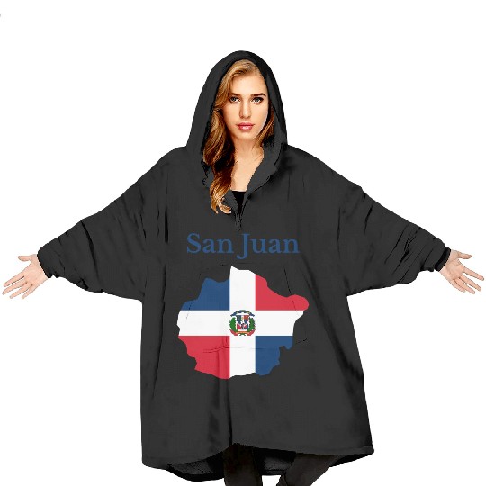 San Juan Province Dominican Republic Blanket Hoodies