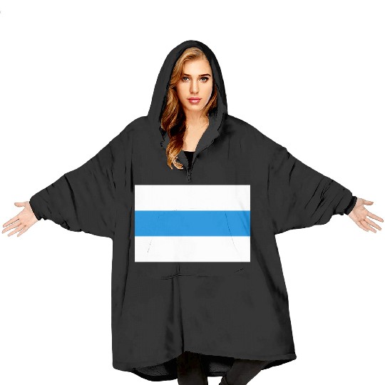 New Russia Flag White Blue White Blanket Hoodies