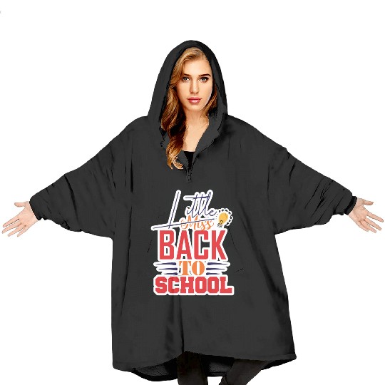 little miss back to school Blanket Hoodies