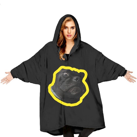 Crazy Cane Corso Blanket Hoodies