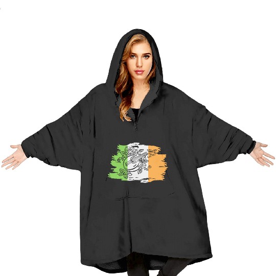Irish Bouzouki Instrument Greek Blanket Hoodies