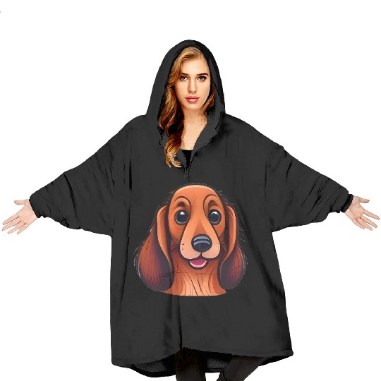 Sweet Dachshund Blanket Hoodies