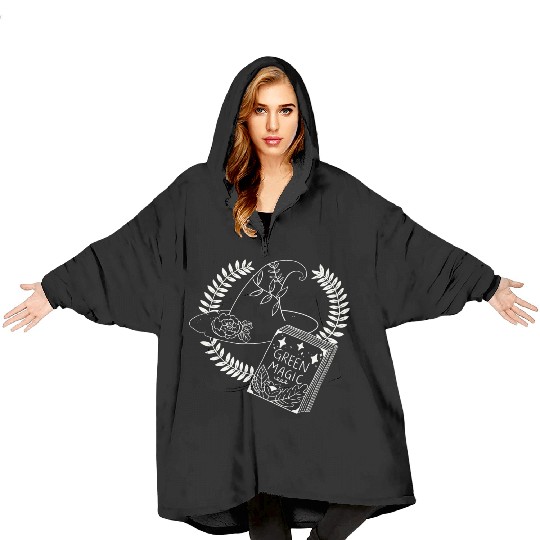 Green Magic Plants Blanket Hoodies