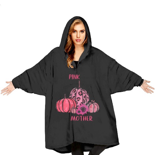 I Wear Pink For My Mother Breast Cancer Awareness Blanket Hoodies