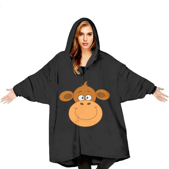Monkey Face Blanket Hoodies