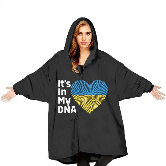 It'S In My Dna Ukraine I Stand With Ukraine Blanket Hoodies