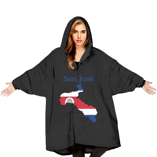San Jose Province Costa Rica Blanket Hoodies