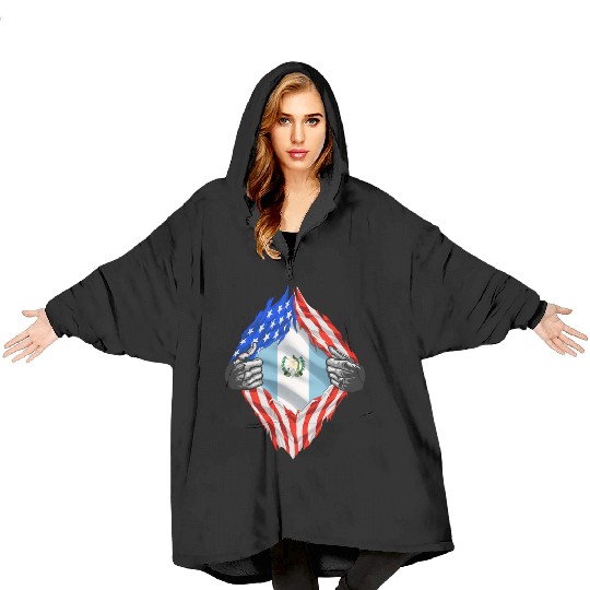 Guatemala Roots Flag Patriotic Guatemala Heritage Blanket Hoodies