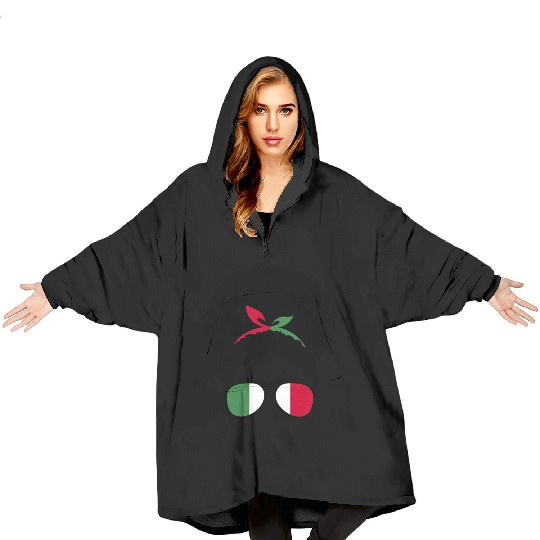 Proud Italian Roots Mothers Day Italy Afro Blanket Hoodies