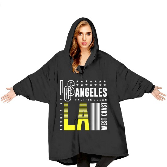 Los Angeles LA West Coast Blanket Hoodies