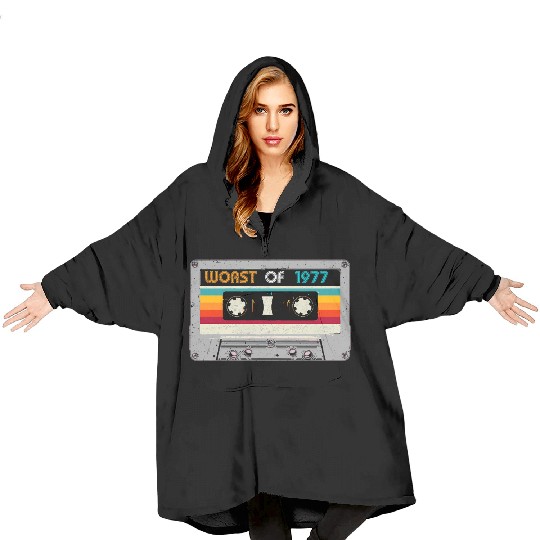 Worst Of 1977 43th Cassette Tape Blanket Hoodies