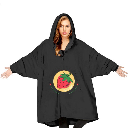 Strawberry Moon Arts, sweet designs Blanket Hoodies