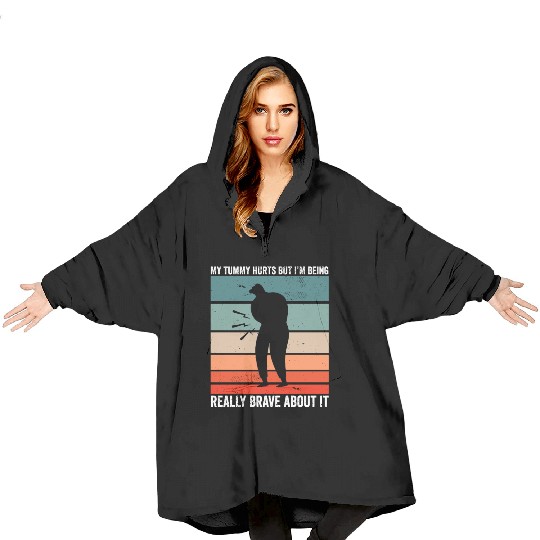 Funny Tummy Ache Survivor My Tummy Hurts Celiac Blanket Hoodies