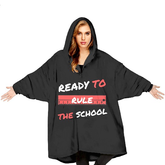 ready to rule the school Blanket Hoodies