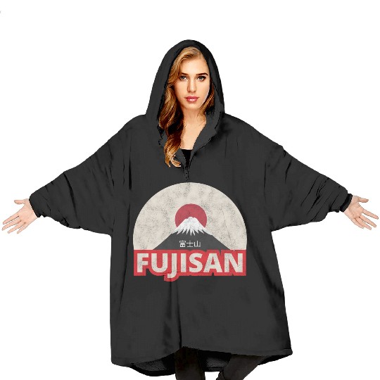 Japan Tokyo Mount Fuji Fujisan Blanket Hoodies
