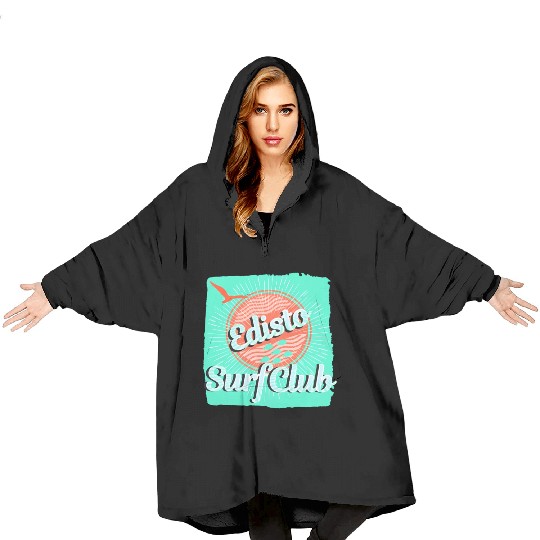 Edisto Beach South Carolina Family Vacation Surfer Blanket Hoodies