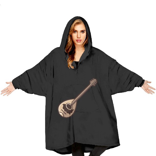 Greek Bouzouki Blanket Hoodies