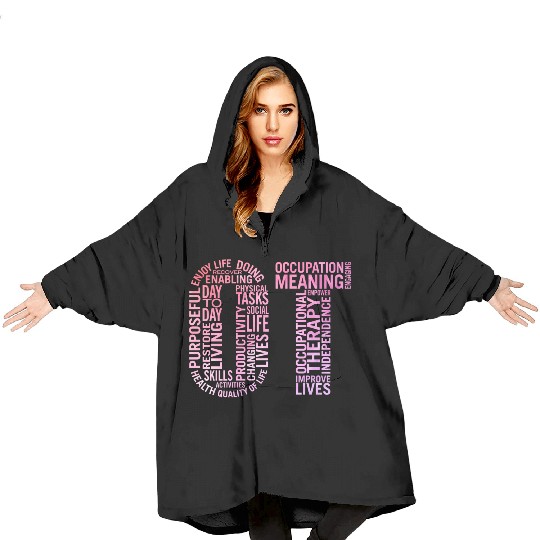 Occupational Therapy Ot Blanket Hoodies